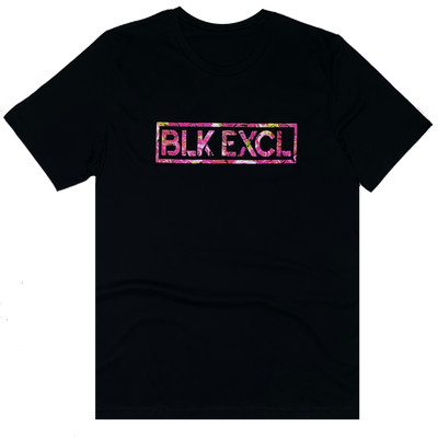 BLK EXCL ROSES TEE