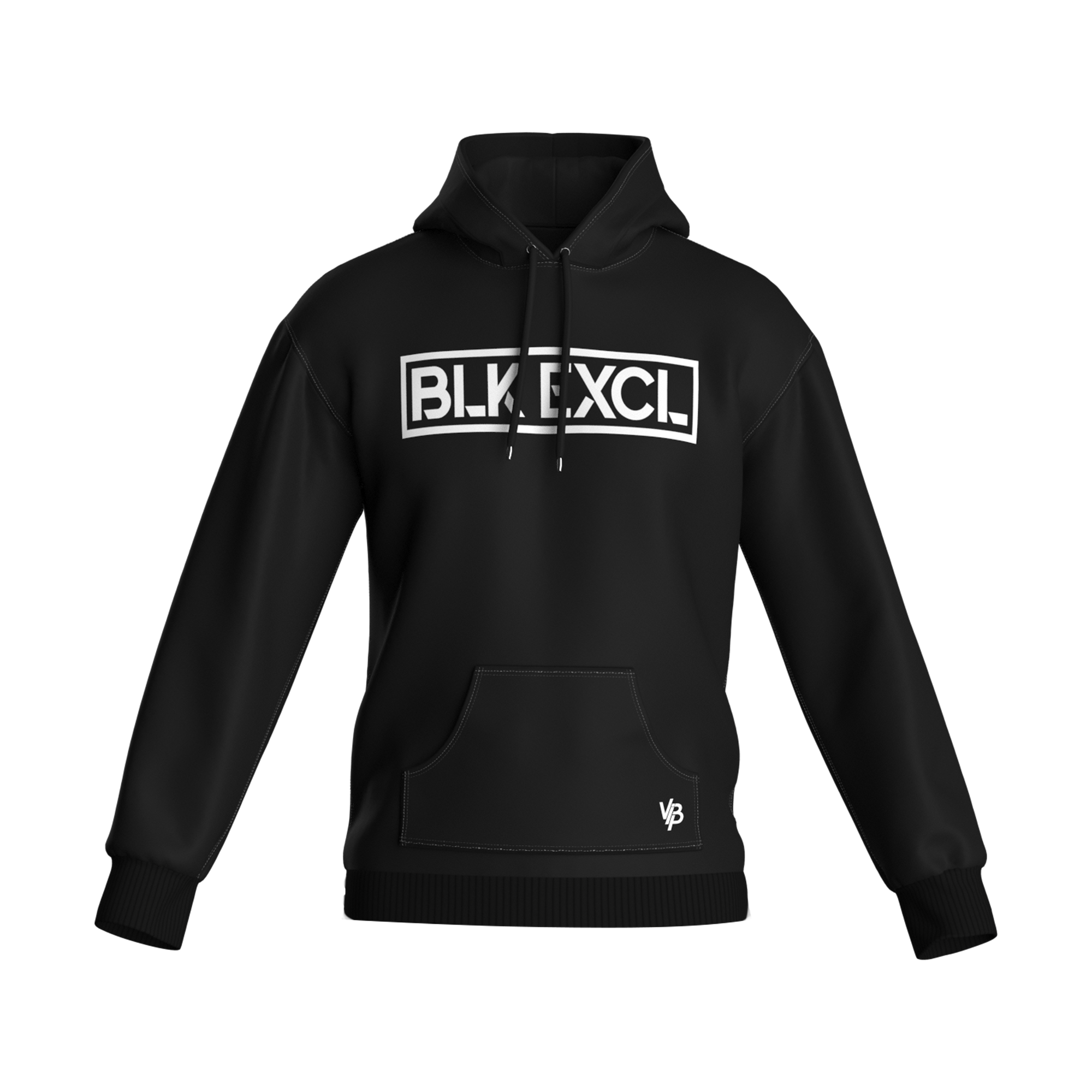 BLK EXCL BOLD HOODIE (BLACK)