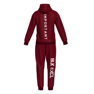 BLK EXCL BOLD JOGGERS (MAROON)
